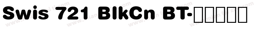 Swis 721 BlkCn BT字体转换